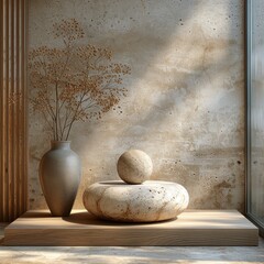 Photo of a podium for product presentation