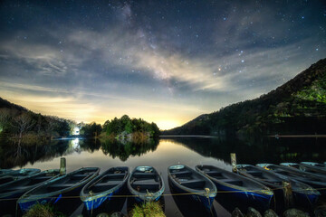 栃木県　奥日光の星景
