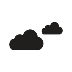 partly cloudy vector icon line template
