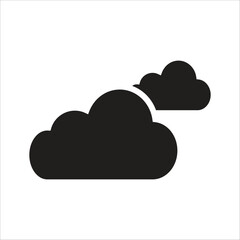 partly cloudy vector icon line template