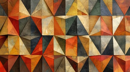 Geometric abstract pattern for modern and vintage designs