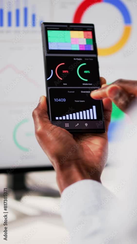 Aufkleber business data analytics dashboard