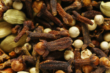 Close up of spices use in cooking and chai tea