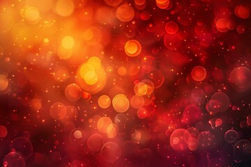 Abstract Red Bokeh Background. Generative AI.