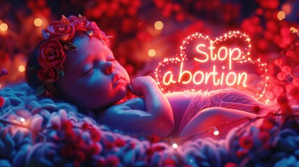 Text stop abortion: advocating for the protection of unborn life, raising awareness about ethical and moral implications of abortion, promoting dialogue and support for alternatives to termination.