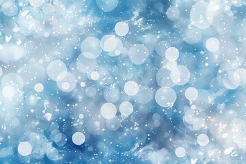 Abstract Winter Bokeh Background. Generative AI.