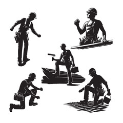 silhouettes of ROOFER