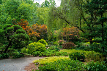 Visiting Gibb Gardens in Georgia, US. The Japanese garden theme's zen environment promotes...