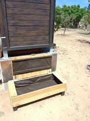 Wooden Box with Fabric Lining