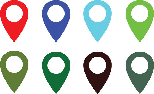 Navigation pin or map pin