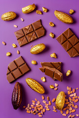 chocolate and gold, a luxury 