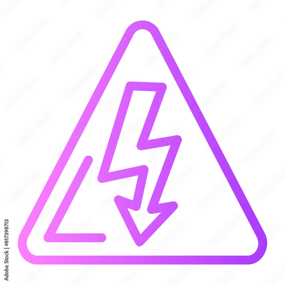 Sticker high voltage