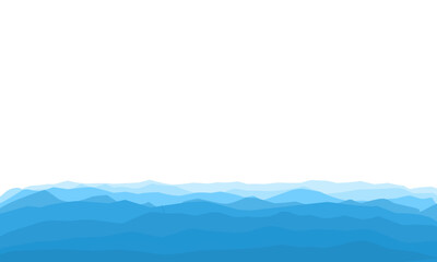 sea illustration with a transparent background