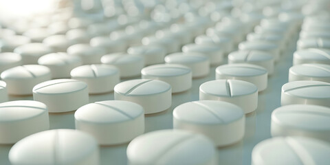  Neatly Arranged Adderall Tablets Awaiting Focus-Boosting Administration