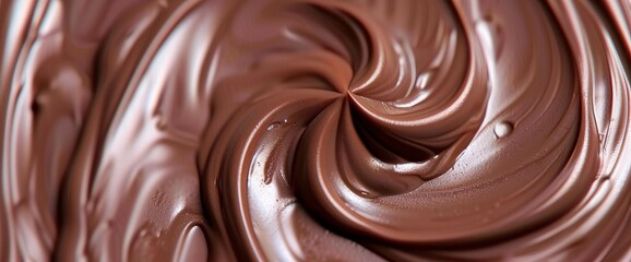 Naklejka premium Abstract Background World Chocolate Day, Chocolate Swirl Patterns, World Chocolate Day Background