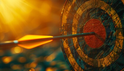 Arrow in flight depicts precision and speed at summer olympic games, highlighting sports accuracy