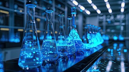 Futuristic medical laboratory backgrounds
