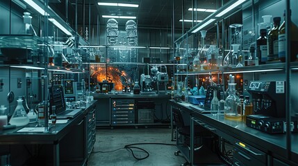 Futuristic medical laboratory backgrounds