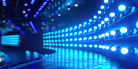 Neon blue lights illuminate the dark corners of a popular nightclub, pulsing in time with the bass-heavy music.