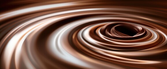 Abstract Background World Chocolate Day, Chocolate Swirl Fractals, World Chocolate Day Background