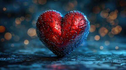 Heart Beats with medical background , service health and medical technology concept
