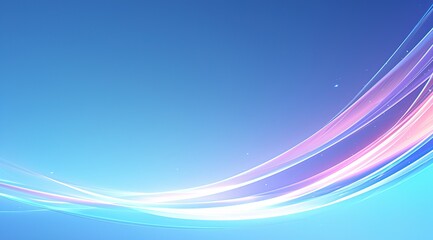 Fototapeta premium Simple multicolored gradient background in the style of smooth curves.