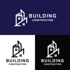 Building logo graphic design vector illustration
