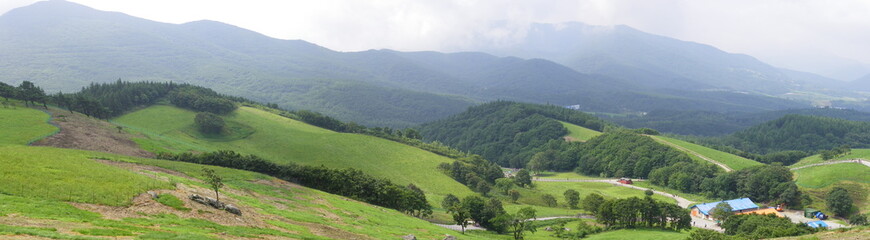 산 정산의 풍경 파노라마