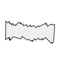 Torn paper note of vector illustration