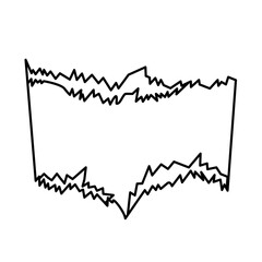 Torn paper note of vector illustration