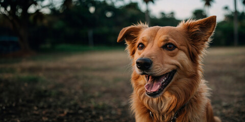 Sorriso Canino: O Encanto de um Cachorro Radiante de Felicidade