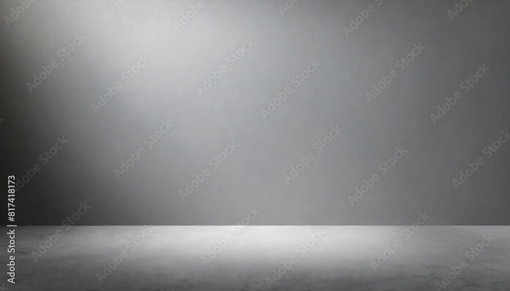 Wall mural gray room. A space with deep gray walls. Plain material. layout.