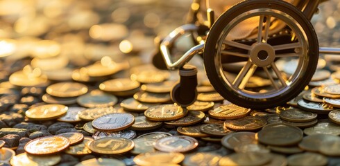 Obraz premium Disabilty Benefits, disability pensions, wheelchairs, people with disabilities