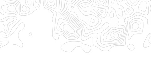 Vector geography landscape Topo contour map on white background, Topographic contour lines. Seamless pattern with lines Topographic map. Geographic mountain relief diagram line wave carve pattern.