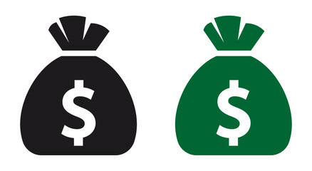 money bag banking icon