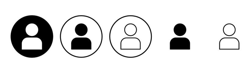 User Icon set. person sign. people icon.
