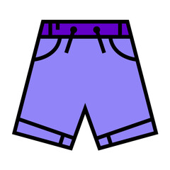 Short Pants Vector Doodle 