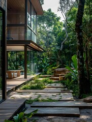 Harmonious of Modern Architecture and Lush Natural Surroundings