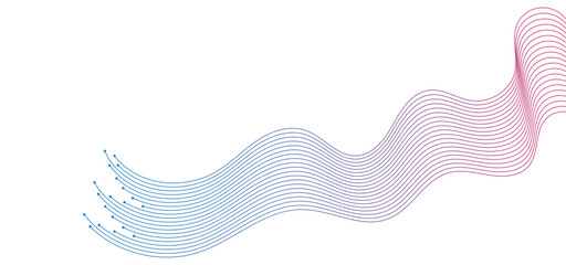 abstract wavy lines background element. Suitable for AI, tech, network, science, digital technology themes