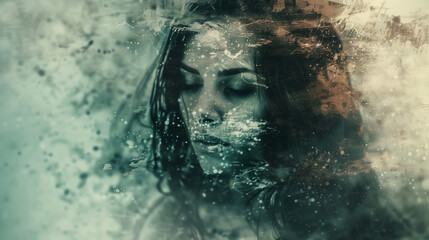 Fototapeta premium portrait of a women with cinematic effect 