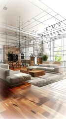 Optimizing Interior Functionality through Thoughtful Space Planning in Elegant Modern Living Room Design