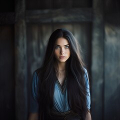 Fototapeta premium Beautiful Asian mix woman