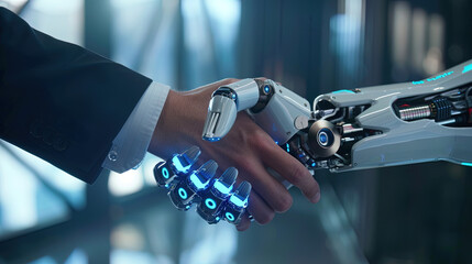 Human-Robot Handshake - AI and Human interaction - IA