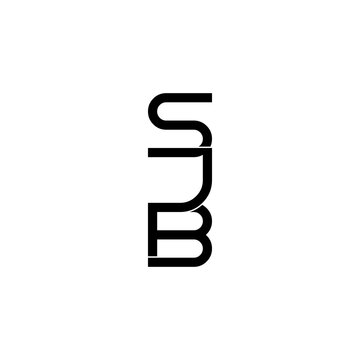 sjb lettering initial monogram logo design