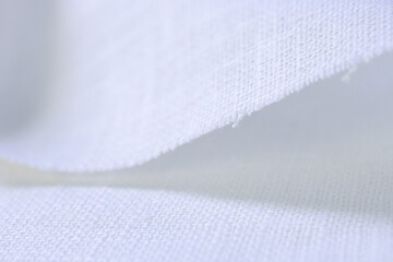 white hemp viscose natural fabric cloth, sackcloth rough texture of textile fashion abstract...