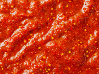 spicy red chili sauce