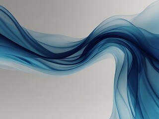 Obraz premium wave Blue white abstract dreamy wave flowing fabric