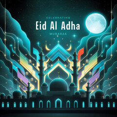 Islamic background for Eid Al-Adha