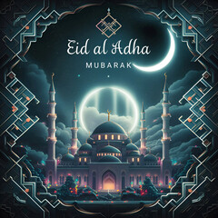 Islamic background for Eid Al-Adha