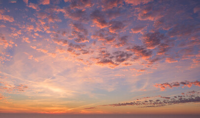 Beautiful dramatic scenic after sunset sky background after sunset - Powered by Adobe